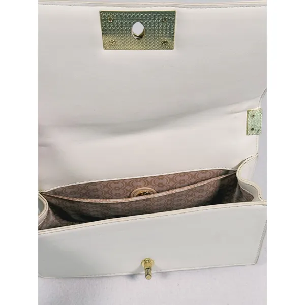 Tweed Boy Chain Shoulder Bag Purse Cream Pink Gold Preppy Old Money Coquette - Image 6
