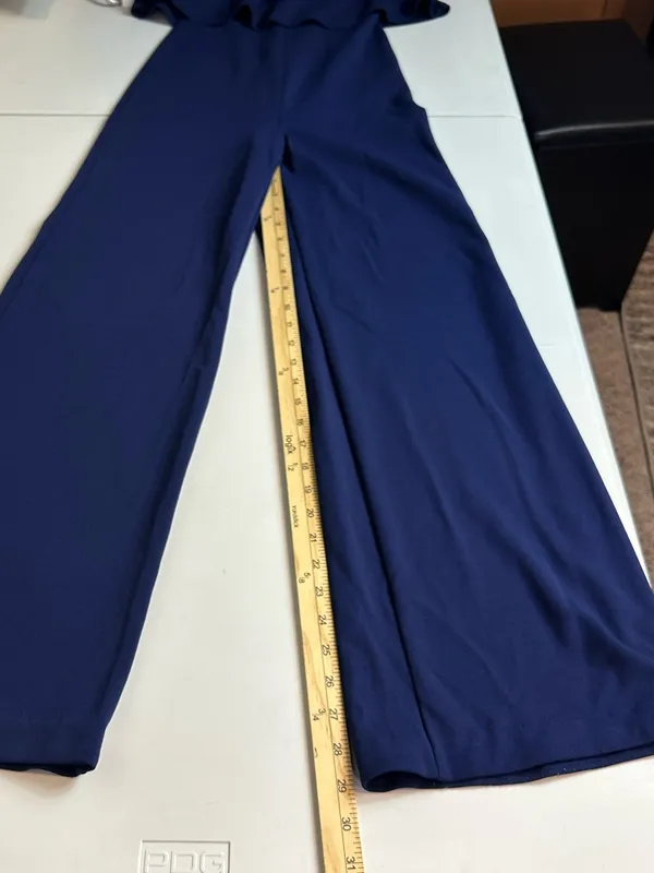 Lulus Women’s Power of Love Navy Blue Strapless Stretch Knit Jumpsuit Size XS - Image 6