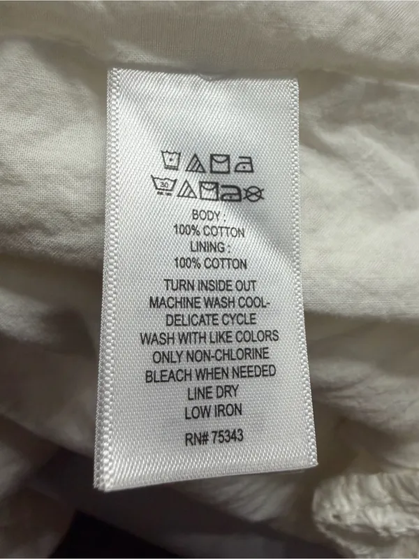 The Prairie by Rachel Ashwell White Eyelet Cotton Midi Dress Size 6 Cottagecore - Image 7