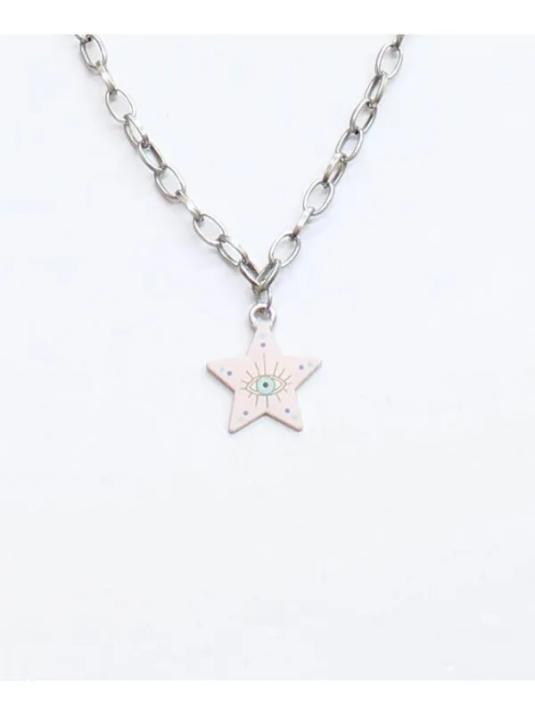 NWT Avenue Cactus Star Necklaces Silver Gray Multi 17" + 3" 18" + 4" 16" + 3" - Image 4
