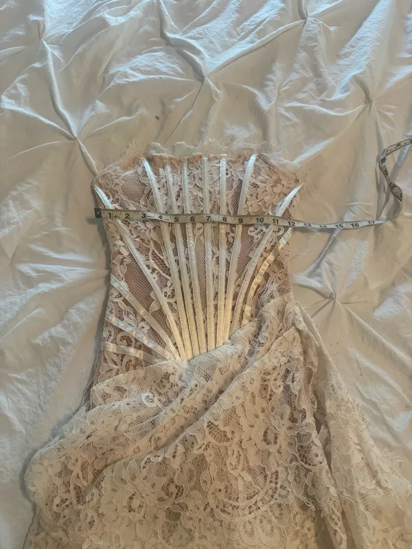House Of CB White lace corset dress - Image 6