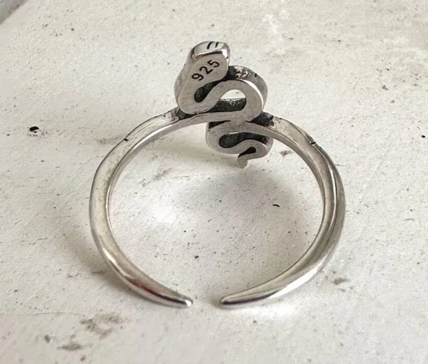 Sterling Silver Snake  Toe Ring - Image 3