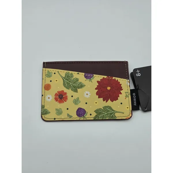 Disney Loungefly Bambi‎ Springtime Flowers Card Holder Wallet Green Yellow NEW - Image 3