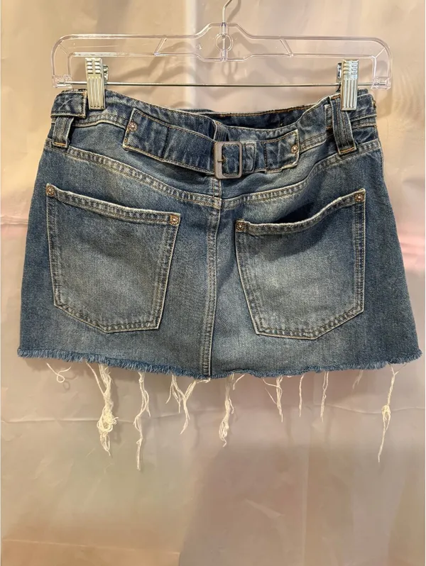 We The Free Denim Mini Skirt Size 25 - Image 2