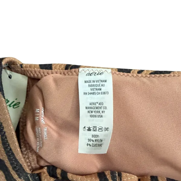 Aerie Womens Tiger Pique Triangle Bikini Swim Top - Image 7