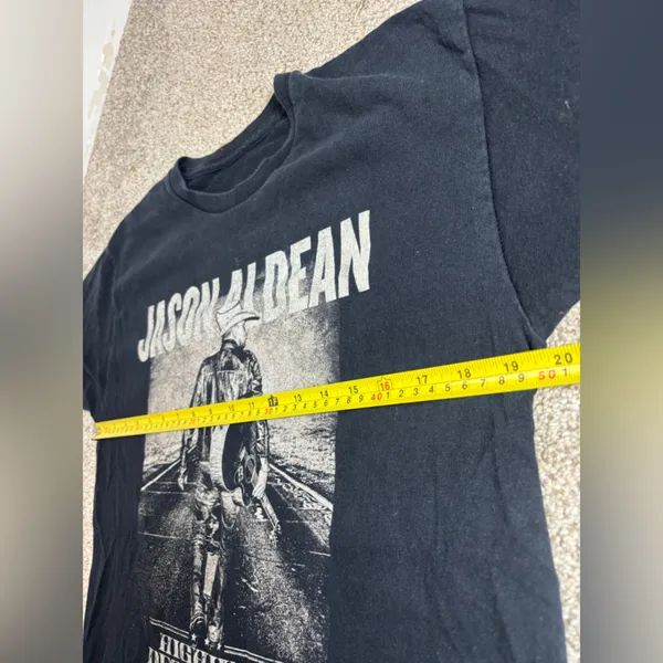 Jason Aldean Shirt Highway Desperado Tour Concert Tee Black Double Sided Medium - Image 3
