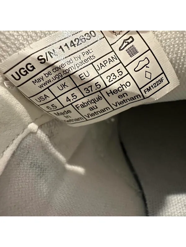 UGG CA1 White Leather Sneakers Womens 6.5 - Image 7