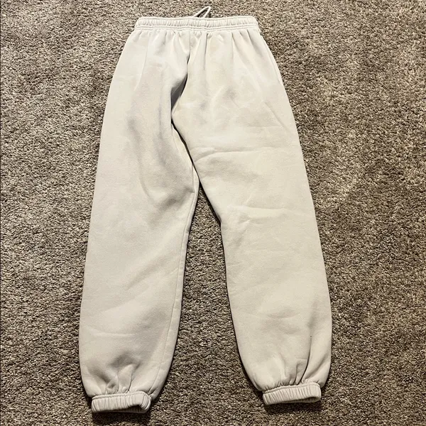 Princess Polly Women’s Track‎ Pants Bubble Text Grey & Cloud White Size 4 - Image 8