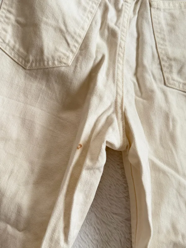 Uniqlo Cream Wide-Leg Pants High Waisted - Image 5