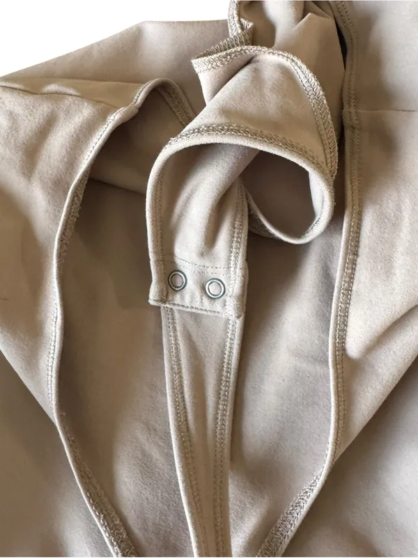 Abercrombie - Soft A&F Sleeveless Bodysuit Taupe Beige Sz M - Image 6