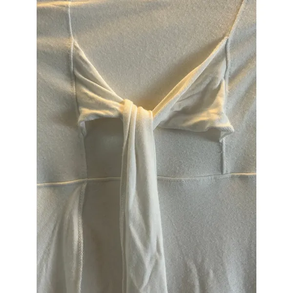 Lucy white stretchy midi skirt layered dancer Medium loungewear comfortable - Image 7