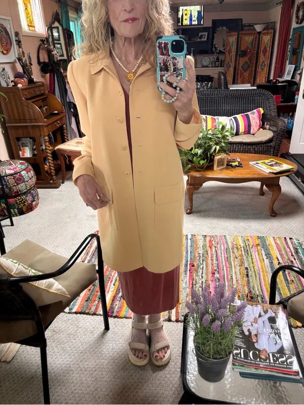Lena Gabrielle Women's Cream Single-Breasted Trench Coat - Image 3