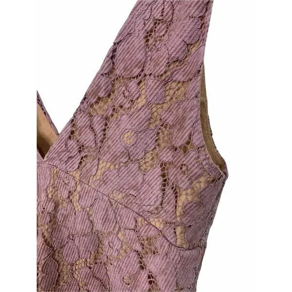 Free People Dangerous Love Lace Overlay Mini Dress Purple Size‎ 8 NWOT $108 - Image 3