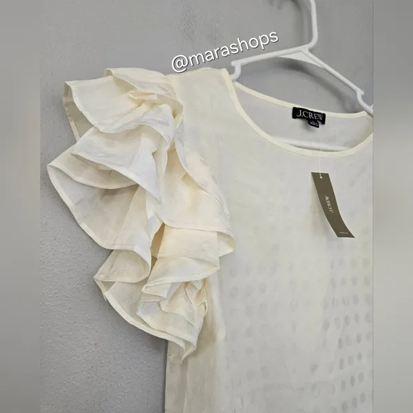 J. CREW Ruffle-sleeve top - Image 3