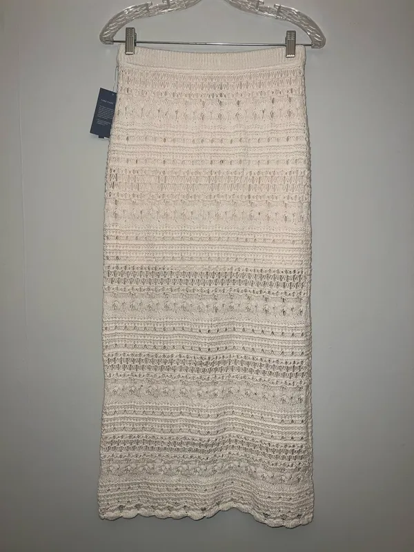 Universal Threads NWT Women's Openwork Midi Sweater Skirt Sz S ✨ - Image 6