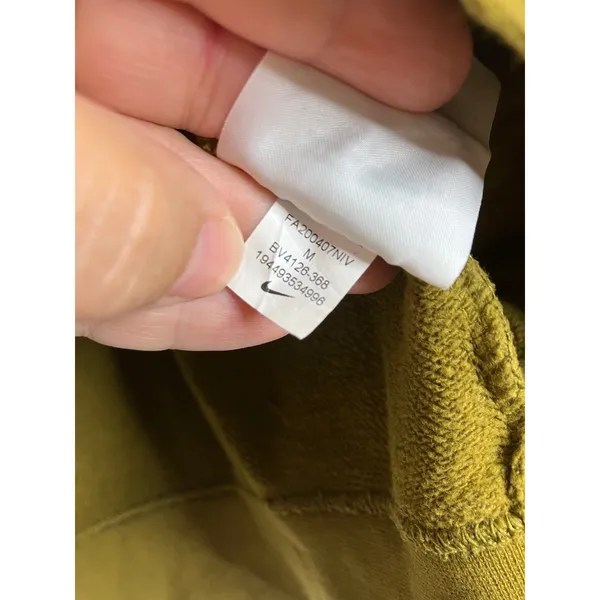 Nike Hoodie Women M Olive Green Excellent Sportswear Essential Fleece BV4126-368 - Image 5