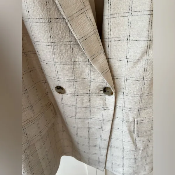Madewell Women’s NWT Plus‎ Caldwell Double-Breasted Blazer Ghent Plaid Size 4X - Image 9