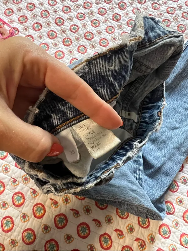 Reformation Discontinued Stevie Ultra High Rise Straight Jeans size 26 - Image 4
