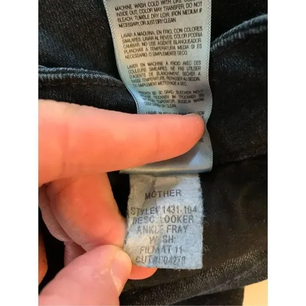Mother Looker Ankle Fray Film At 11 denim jeans women’s size 25 - Image 6