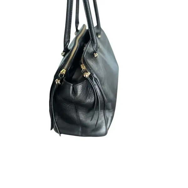 Kate Spade NY Textured Black Leather Satchel - Image 5