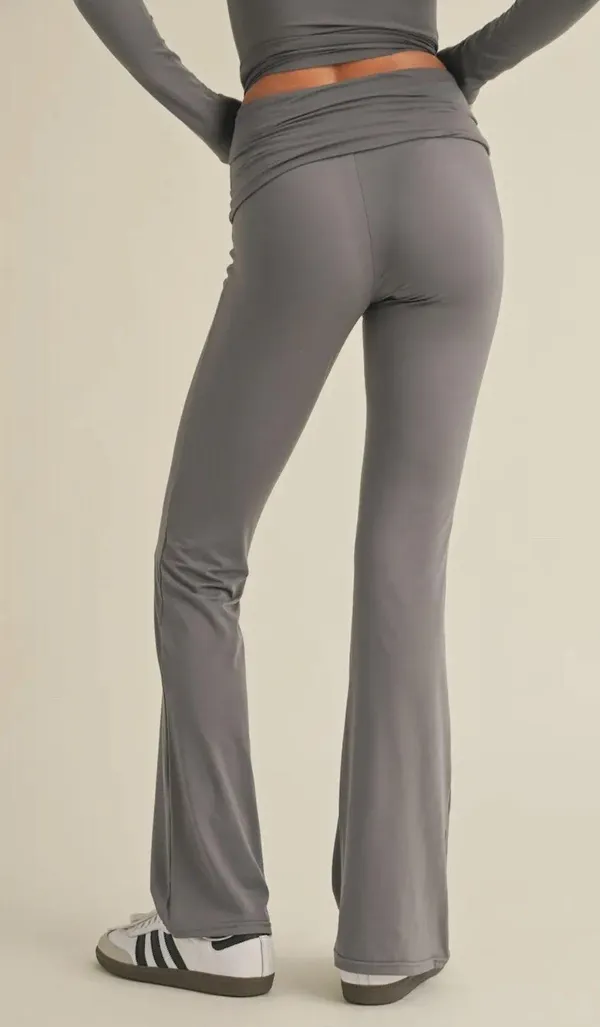 Kimberly Gray Flare Pants Butter Soft - Image 4