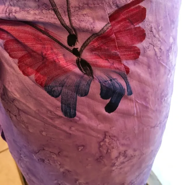 2piece Butterfly Boho Pants Set Purple Size L - Image 2