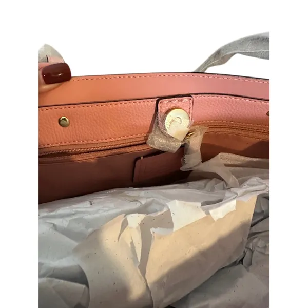 Coach Blush Pink Blossom Leather LTH Town Tote Bag Women NWT - Image 12