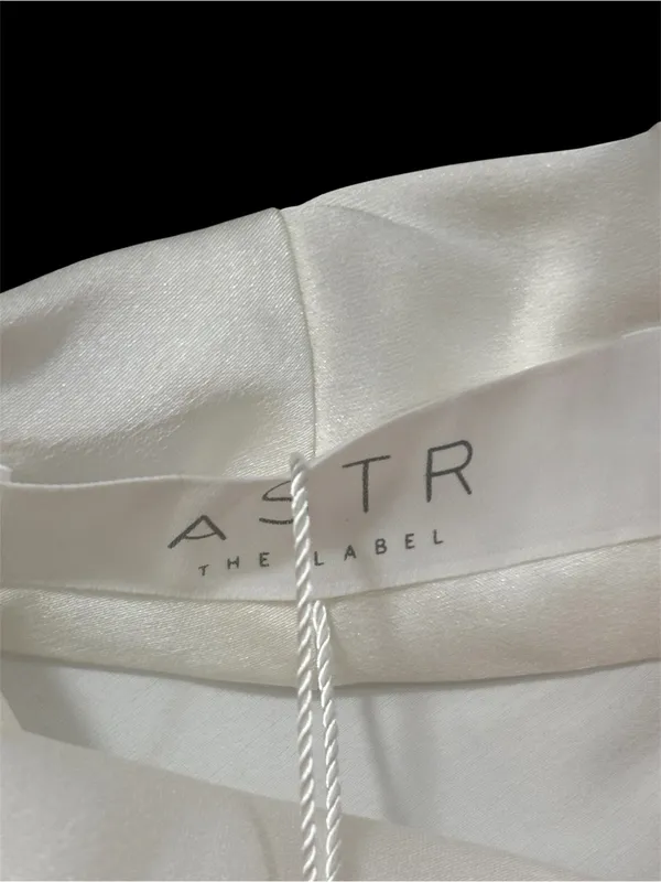 ASTR the Label Jelyn Satin Midi Dress | Ivory | L | NWT - Image 7