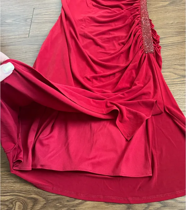 Laundry By Shelli Segal Women’s One Shoulder Beaded Cocktail Dress Size 8 - Image 3