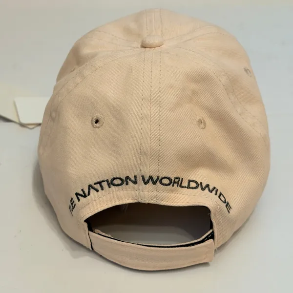 PE Nation Homage Cap Adjustable Hat Beige Cream 100% Cotton NWT OSFA - Image 2
