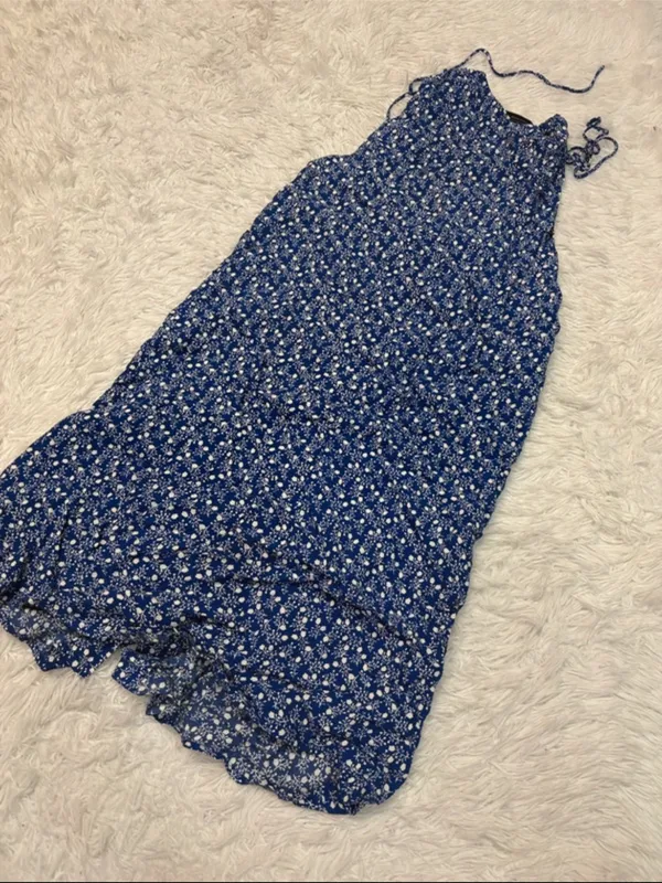 & other stories Blue Floral Sleeveless Summer Dress - Image 2