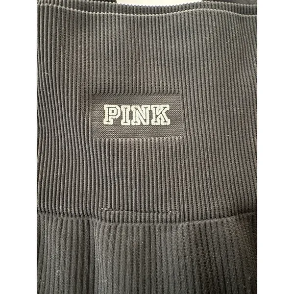 Victoria's Secret PINK Cool & Comfy Seamless Laser Cut Leggings Black Small‎ - Image 4