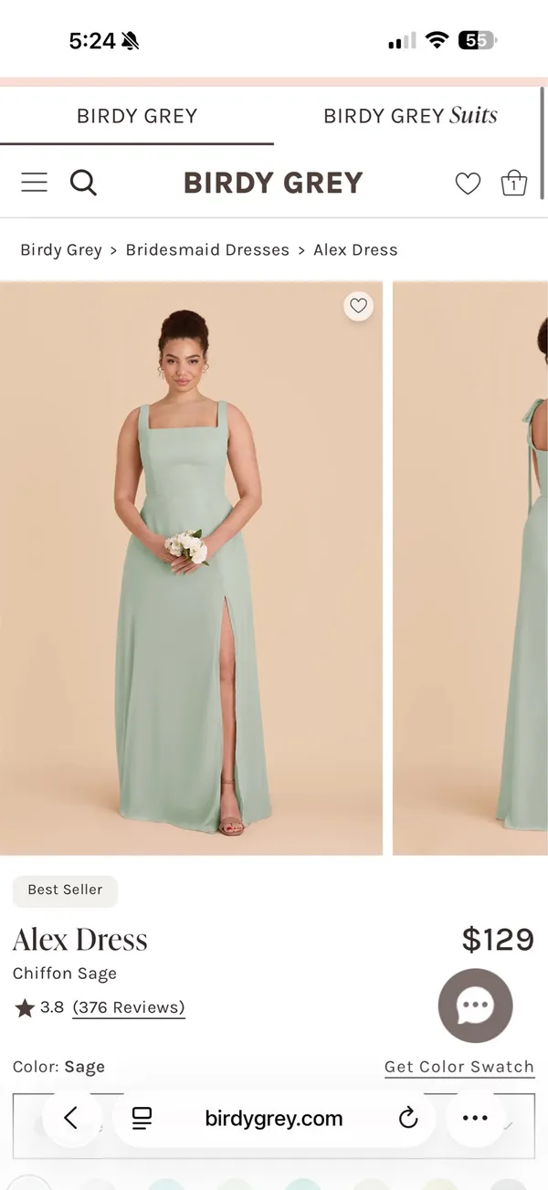 Birdy Grey Grey Bridesmaid Dress - Image 3