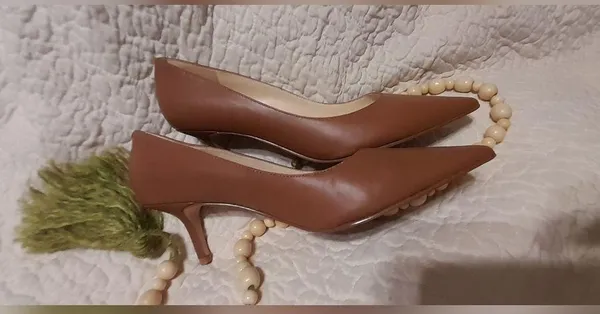 🧚‍♀️Nine West women's brown heels sz8.5 - Image 11
