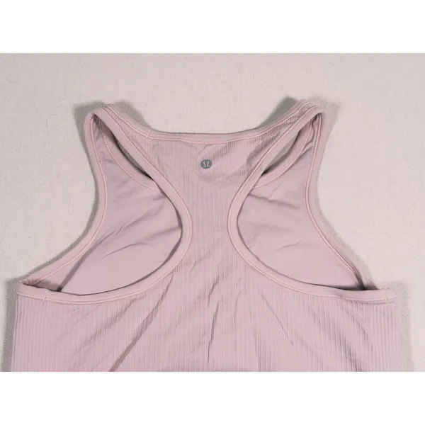 Lululemon Ebb to Street Cropped Tank Top Size 12 Pink Haze Racerback Gym Yoga - Image 6