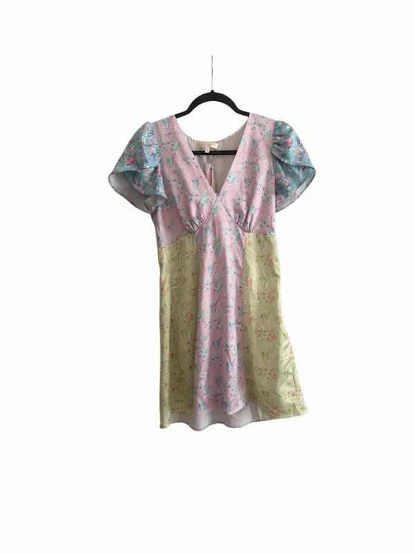 Love Shack Fancy NADESA MINI DRESS IN FUJI SUNRISE PRINT Size 2 - Image 4