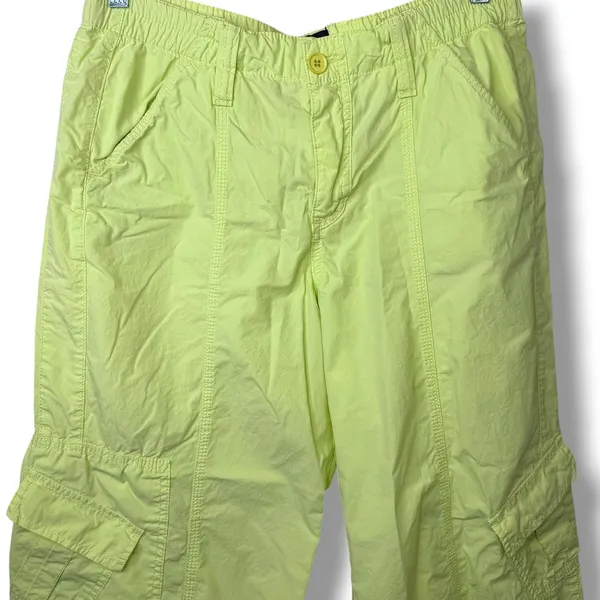 BDG Urban Outfitters NWOT Lime Y2K Low Rise Baggy Wide Leg Cotton Cargo Pant - Image 6