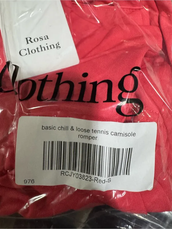 Rosa Clothing Basic Chill & Loose Camisole Romper Small New - Image 2