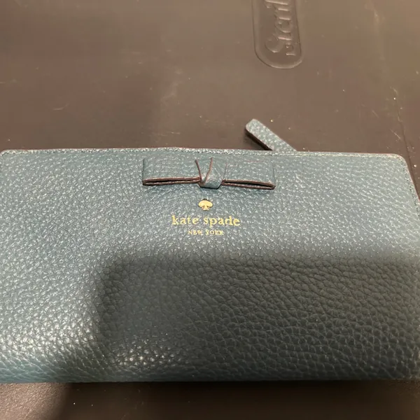 Kate Spade Blue Leather Wallet - Image 2