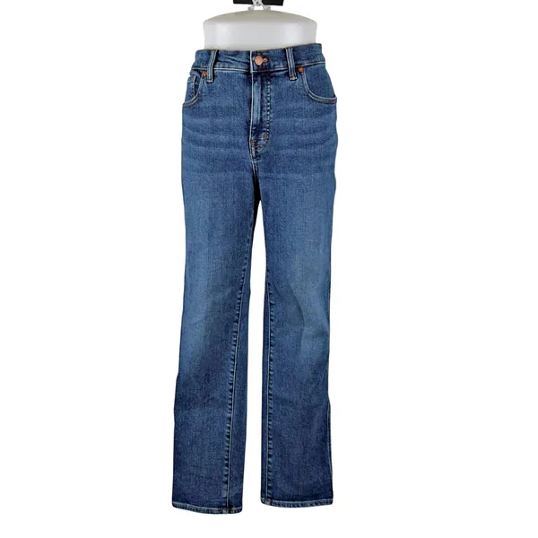 Madewell Mid-Rise Stovepipe Deming Wash Women's Stretch Denim Jeans Sz 31 - Image 2