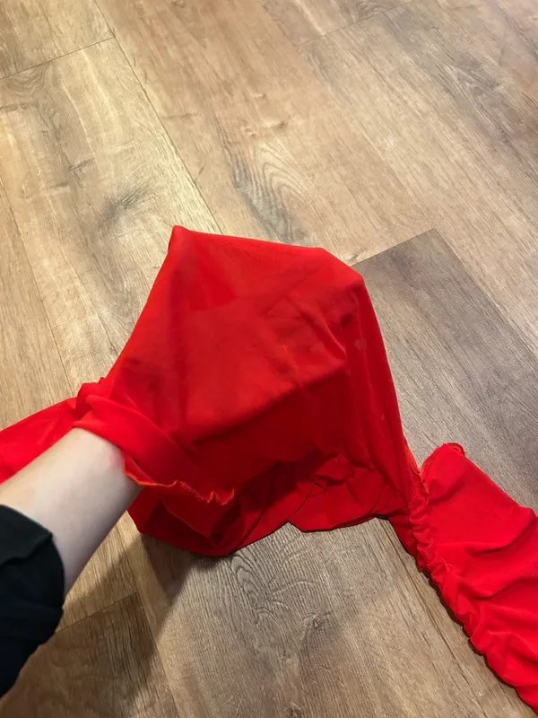 Red mesh long sleeve shirt - Image 6
