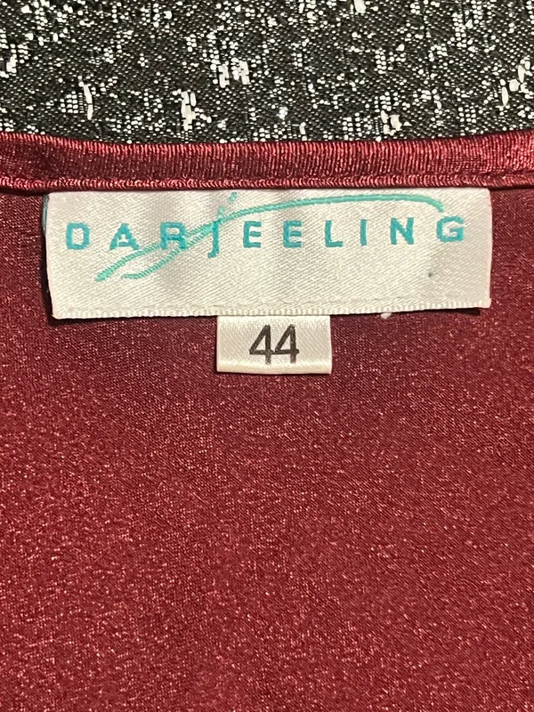 Womens large Darjeeling vibrant ruby red satin slip nightgown. - Image 7