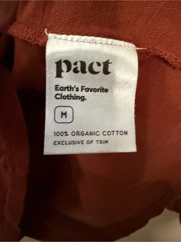 Pact Organic Cotton Featherweight Slub Turtleneck Long Sleeve Womens Size Medium - Image 4