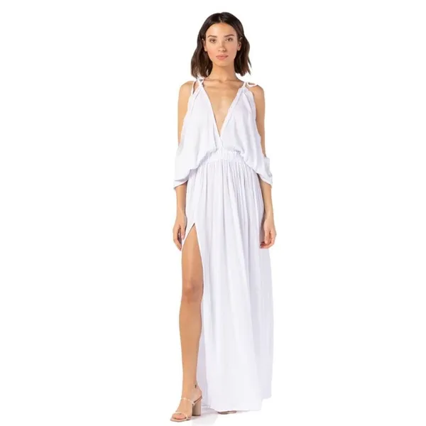 Tiare Hawaii Pez‎ Cantina Dress in White - Image 2