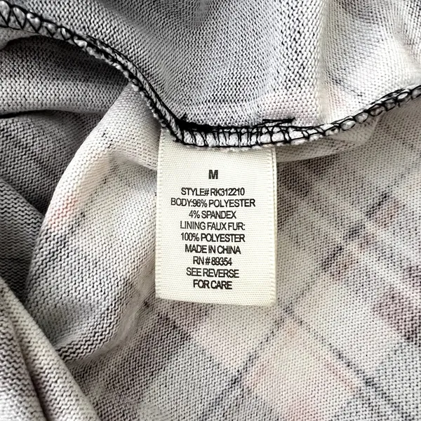 No Comment Black Pink Plaid Hooded Button Down Top - Image 7