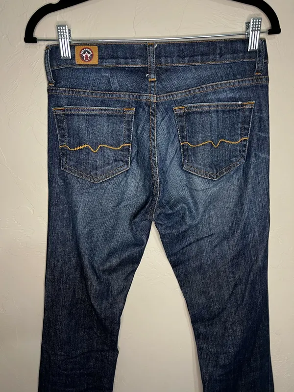 Red Engine Garnet‎ Vintage Bootcut Flare Denim Jeans - Image 8