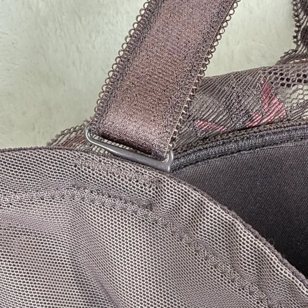 Torrid Curve 42DD Push-Up Plunge‎ Bra Lace Overlay Front Violet 12554068 NWT - Image 9