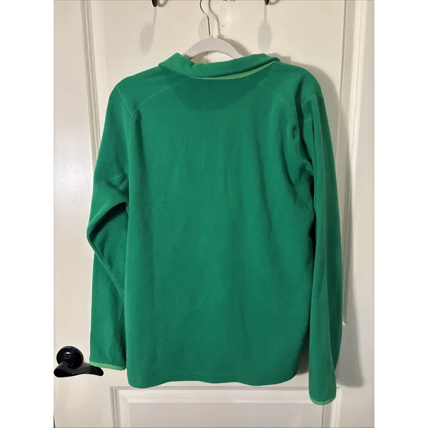 Marmot Polartec 1/4 Zip Green Fleece Pullover Medium Lightweight Outdoor Hiking - Image 5