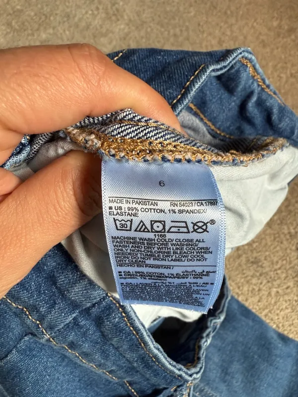 Old Navy Medium Wash High Rise OG Loose Jeans Size 6 - Image 5