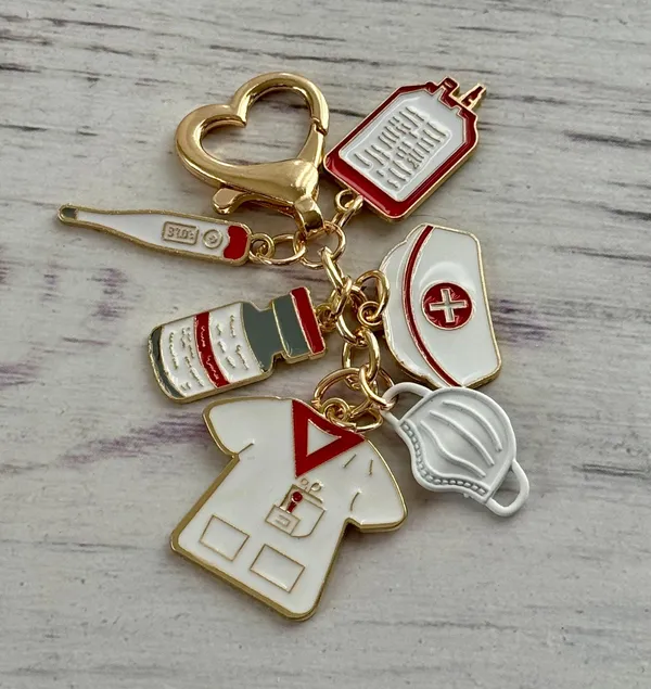 Nurses Charm Keychain - Image 2